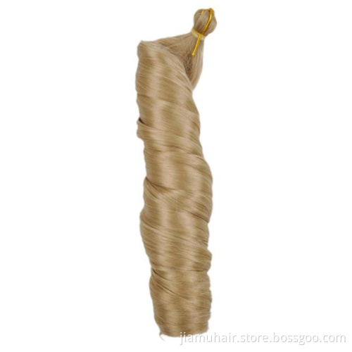 22 inch Spiral Curl Braid Synthetic Hair Loose Wave Crochet Braids Hair Extensions Pre  Stretched  Braiding Hair